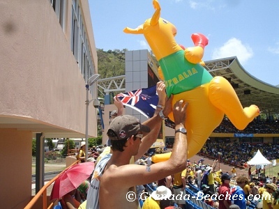 australia cricket fan grenada national stadium world cup cricket
