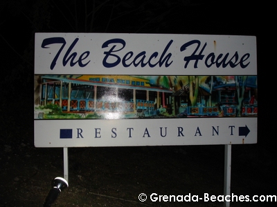 The Beach House Restaurant Grenada billboard Dr. Grooms beach