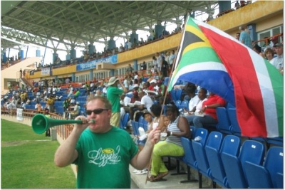 Martin Battaliou in Grenada - world cup cricket 2007