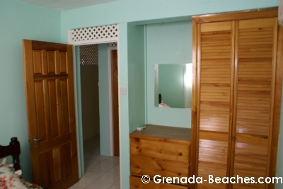Olga's Grenada Bed & Breakfast Bedroom #1 drawers and closets